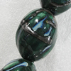 Ceramics Beads, Oval 37x28mm Hole:4mm, Sold by Bag