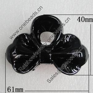 Fashional hair Clip with Plastic, 61x40mm, Sold by Group