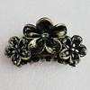 Fashional hair Clip with Plastic, 70x40mm, Sold by Group