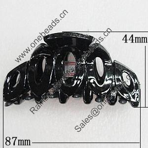 Fashional hair Clip with Plastic, 87x44mm, Sold by Group