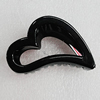 Fashional hair Clip with Plastic, 63x36mm, Sold by Group