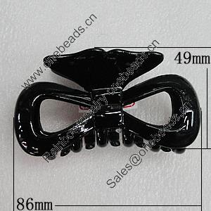Fashional hair Clip with Plastic, 86x49mm, Sold by Group