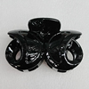 Fashional hair Clip with Plastic, 76x50mm, Sold by Group