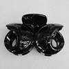 Fashional hair Clip with Plastic, 76x50mm, Sold by Group