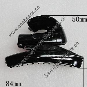 Fashional hair Clip with Plastic, 84x50mm, Sold by Group