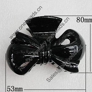 Fashional hair Clip with Plastic, 80x53mm, Sold by Group