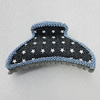 Fashional hair Clip with Cloth, 90x50mm, Sold by Group