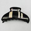 Fashional hair Clip with Leather, 90x50mm, Sold by Group