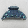 Fashional hair Clip with Cloth, 90x50mm, Sold by Group