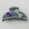 Fashional hair Clip with Cloth, 90x50mm, Sold by Group