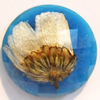 Resin Faceted Cabochons, No-Hole Jewelry findings, 25mm, Sold by Bag