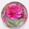 Resin Faceted Cabochons, No-Hole Jewelry findings, 25mm, Sold by Bag