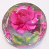 Resin Faceted Cabochons, No-Hole Jewelry findings, 30mm, Sold by Bag