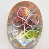 Resin Faceted Cabochons, No-Hole Jewelry findings, 30x40mm, Sold by PC
