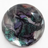 Resin Faceted Cabochons, No-Hole Jewelry findings, 30mm, Sold by Bag