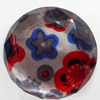 Resin Faceted Cabochons, No-Hole Jewelry findings, 30mm, Sold by Bag