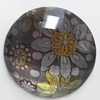 Resin Faceted Cabochons, No-Hole Jewelry findings, 30mm, Sold by Bag