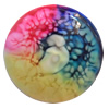 Resin Cabochons, No-Hole Jewelry findings, Faceted Round, Size Approx:25mm, Sold by PC