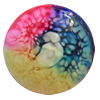 Resin Cabochons, No-Hole Jewelry findings, Faceted Round, Size Approx:25mm, Sold by PC