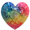 Resin Cabochons, No-Hole Jewelry findings, Faceted Heart, Size Approx:25mm, Sold by PC