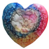 Resin Cabochons, No-Hole Jewelry findings, Faceted Heart, Size Approx:25mm, Sold by PC