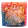 Resin Cabochons, No-Hole Jewelry findings, Faceted Square, Size Approx:25mm, Sold by PC