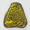 Ceramic Pendants, Nugget 49x45mm Hole:3mm, Sold by PC