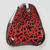 Ceramic Pendants, Nugget 47x42mm Hole:3mm, Sold by PC