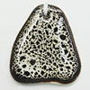 Ceramic Pendants, Nugget 48x42mm Hole:2.5mm, Sold by PC