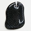 Ceramic Pendants, Nugget 62x45mm Hole:2.5mm, Sold by PC