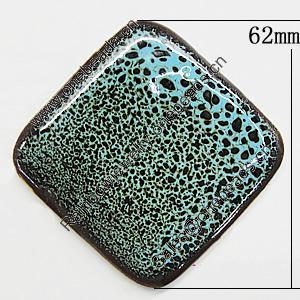Ceramic Cabochons, Diamond 62mm, Sold by PC