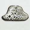 Ceramic Pendants, Nugget 64x36mm Hole:3.5mm, Sold by PC