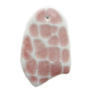 Ceramic Pendants, Nugget 82x51mm Hole:2.5mm, Sold by PC