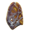 Ceramic Pendants, Nugget 82x51mm Hole:2.5mm, Sold by PC