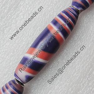 Handmade Indonesia Beads, Oval 57x16mm Hole:4.5mm, Sold by PC