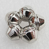 Jewelry findings, CCB Plastic Beads, Platina Plated, 18mm Hole:4mm, Sold by Bag