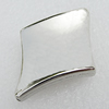 Jewelry findings, CCB Plastic Beads, Platina Plated, Twist Diamond 40x30mm Hole:2mm, Sold by Bag