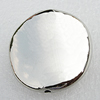 Jewelry findings, CCB Plastic Beads, Platina Plated, 32x29mm Hole:2.5mm, Sold by Bag