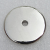 Jewelry findings, CCB Plastic Beads, Platina Plated, Flat Round 21mm Hole:3mm, Sold by Bag
