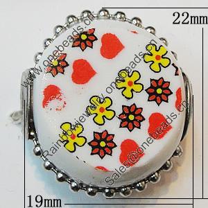 Handmade Indonesia Beads, 22x19mm Hole:4.5mm, Sold by PC