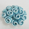 Ceramics Beads, Flower 39mm Hole:2.5mm, Sold by PC