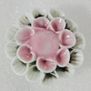 Ceramics Beads, Flower 37mm Hole:3mm, Sold by PC