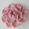 Ceramics Cabochon, Flower 48x45mm, Sold by PC