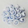 Ceramics Beads, Flower 37x35mm Hole:3.5mm, Sold by PC