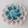Ceramics Pendants, Flower 41mm Hole:5mm, Sold by PC
