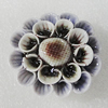 Ceramics Beads, Flower 41mm Hole:2.5mm, Sold by PC