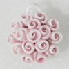 Ceramics Pendants, Flower 35mm Hole:5mm, Sold by PC