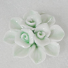 Ceramics Pendants, Flower 44mm Hole:9x5mm, Sold by PC