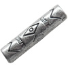 Antique Silver Plastic Beads, 24x6mm, Hole:Approx 4mm, Sold by Bag