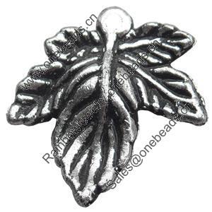 Antique Silver Plastic Pendant, 20x22mm, Hole:Approx 2mm, Sold by Bag